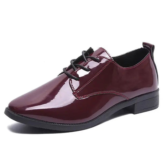 Damen Business-Schuhe – Schwarze Low-Heels aus Leder | Klassische Business-Schuhe für Büro & Karriere im Herbst Kaufschwan®