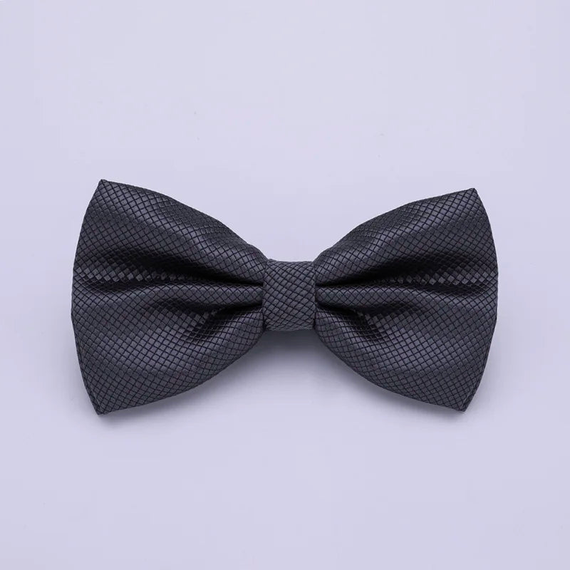 Verstellbare Fliege für Herren & Damen – Mehrfarbige Klassische Fliege | Elegantes Accessoire für Hochzeit, Party & Business Kaufschwan® Dunkelgrau