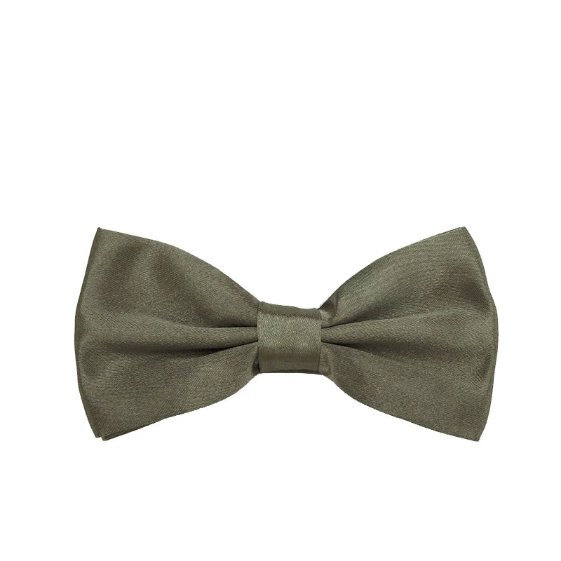 Herren Klassische Fliege – 43 Farben Polyester-Schmetterlingsfliege | Elegantes Accessoire für Anzug, Hochzeit & Party Kaufschwan® Olivgrün