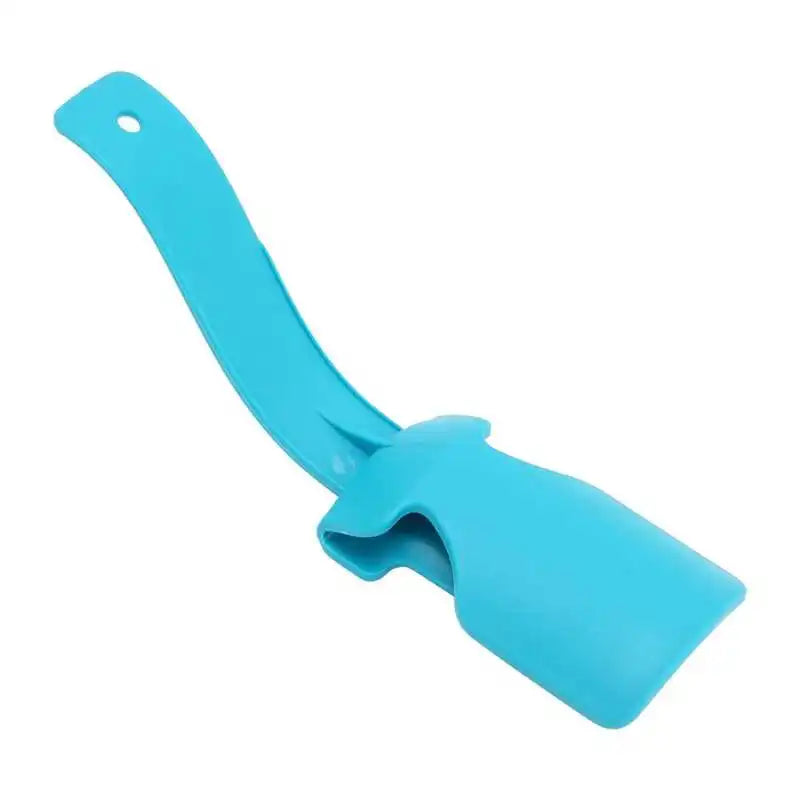Unisex Schuhanzieher – Bequeme Schuhhilfe für Erwachsene, Kinder & Senioren | Einfacher Schuhanzieher zum Schnellen Hineinschlüpfen Kaufschwan® Blau