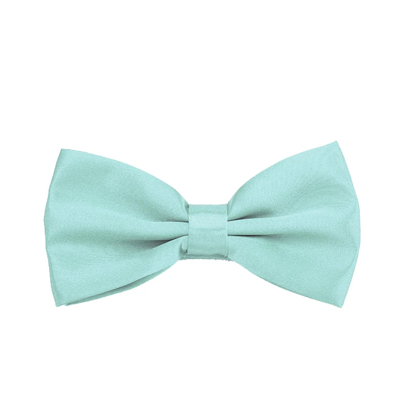 Herren Klassische Fliege – 43 Farben Polyester-Schmetterlingsfliege | Elegantes Accessoire für Anzug, Hochzeit & Party Kaufschwan® Mintblau