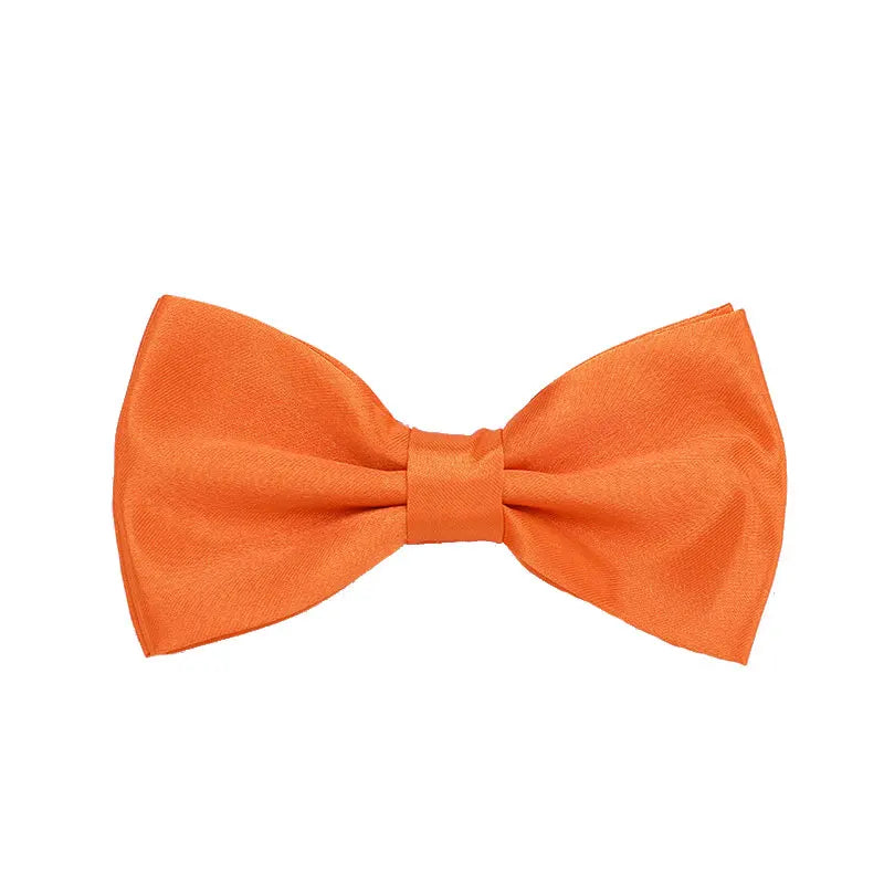 Herren Klassische Fliege – 43 Farben Polyester-Schmetterlingsfliege | Elegantes Accessoire für Anzug, Hochzeit & Party Kaufschwan® Orange