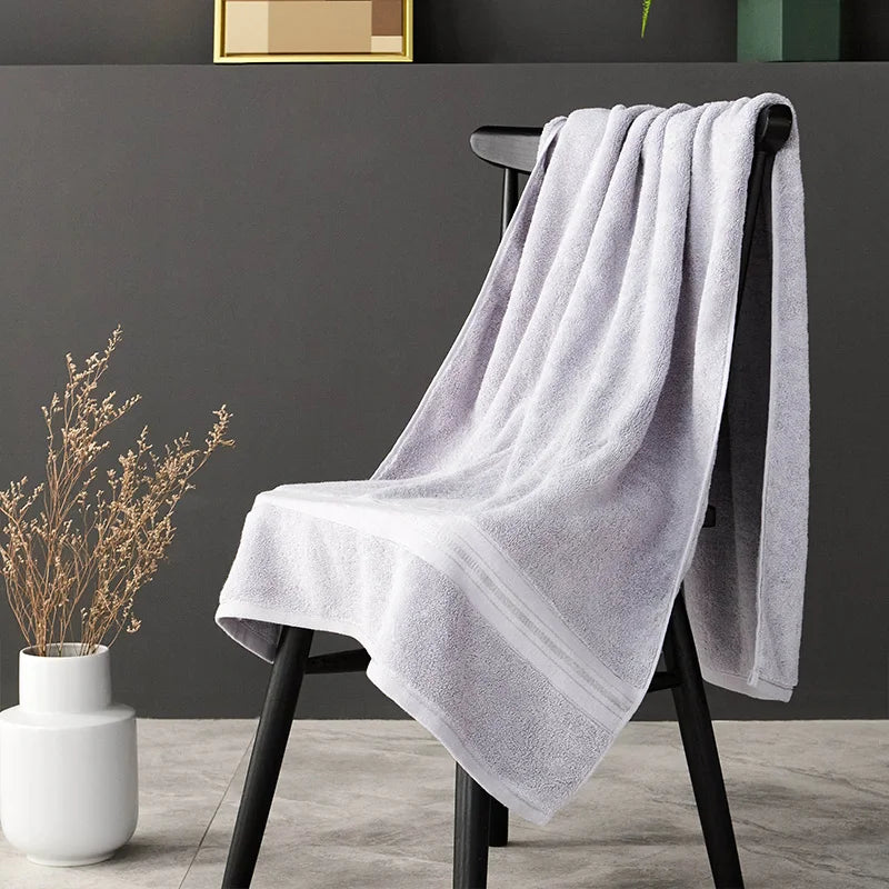 Ägyptische Baumwolle Handtuch Set – Bade- & Gesichtstuch | Luxuriös Weich & Saugfähig für Bad, Reise & Sport Kaufschwan® Badetuch 70x150cm 2