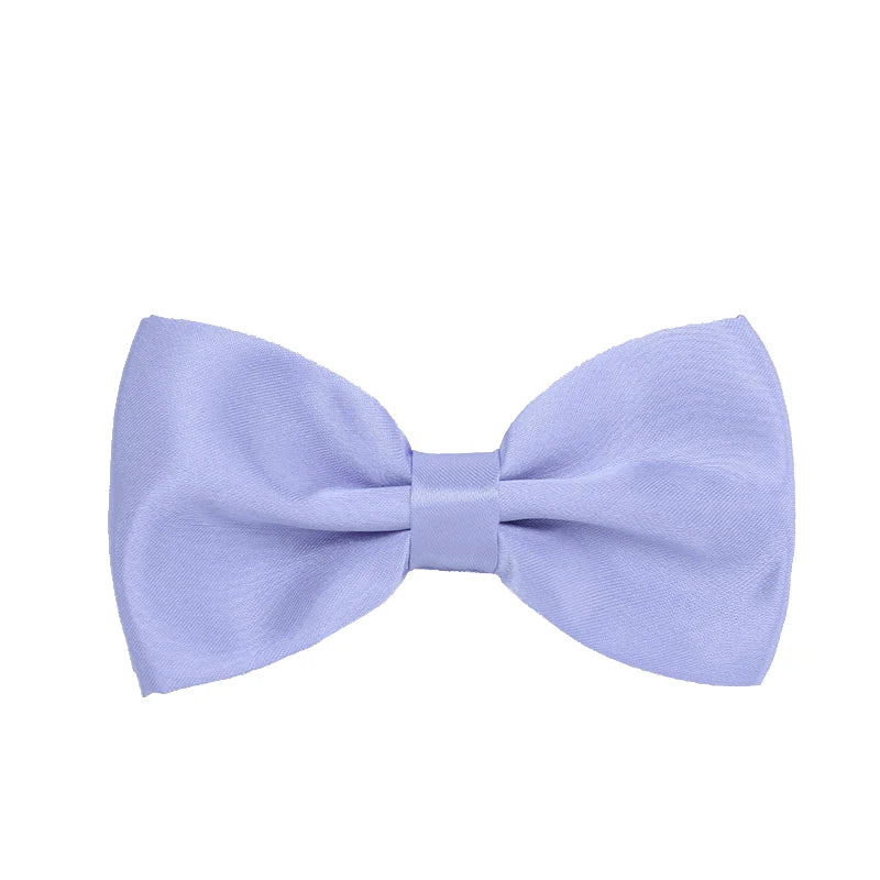 Herren Klassische Fliege – 43 Farben Polyester-Schmetterlingsfliege | Elegantes Accessoire für Anzug, Hochzeit & Party Kaufschwan® Flieder