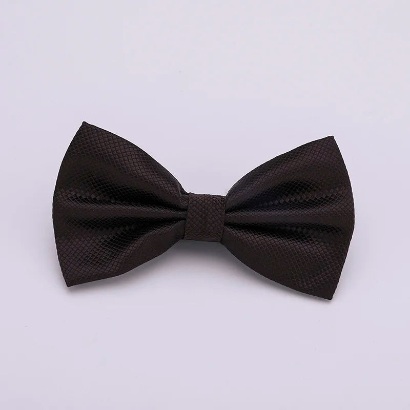 Verstellbare Fliege für Herren & Damen – Mehrfarbige Klassische Fliege | Elegantes Accessoire für Hochzeit, Party & Business Kaufschwan® Schwarzbraun