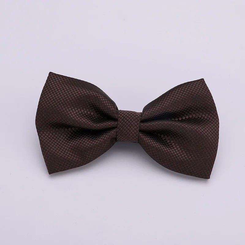 Verstellbare Fliege für Herren & Damen – Mehrfarbige Klassische Fliege | Elegantes Accessoire für Hochzeit, Party & Business Kaufschwan® Dunkelbraun
