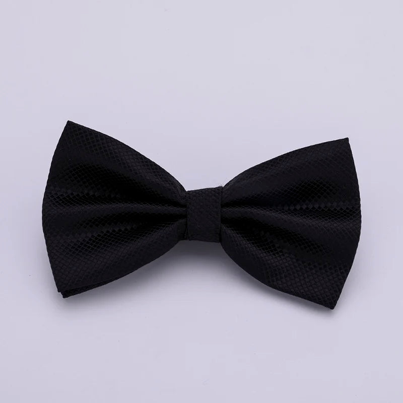 Verstellbare Fliege für Herren & Damen – Mehrfarbige Klassische Fliege | Elegantes Accessoire für Hochzeit, Party & Business Kaufschwan® Schwarz
