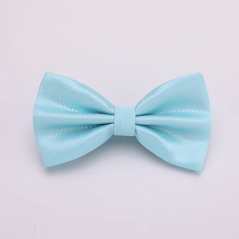 Verstellbare Fliege für Herren & Damen – Mehrfarbige Klassische Fliege | Elegantes Accessoire für Hochzeit, Party & Business Kaufschwan® Babyblau