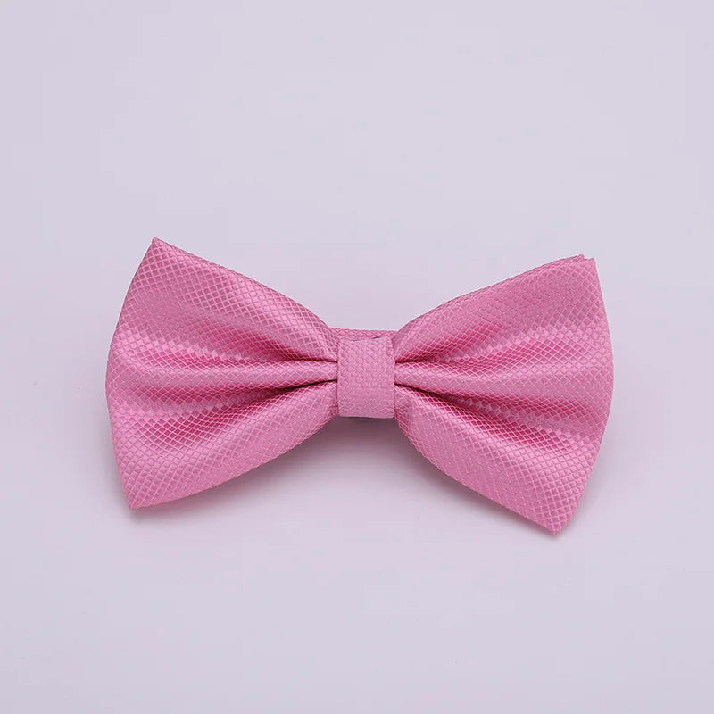 Verstellbare Fliege für Herren & Damen – Mehrfarbige Klassische Fliege | Elegantes Accessoire für Hochzeit, Party & Business Kaufschwan® Hellrosa