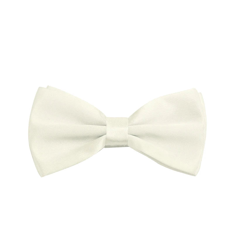 Herren Klassische Fliege – 43 Farben Polyester-Schmetterlingsfliege | Elegantes Accessoire für Anzug, Hochzeit & Party Kaufschwan® Elfenbein