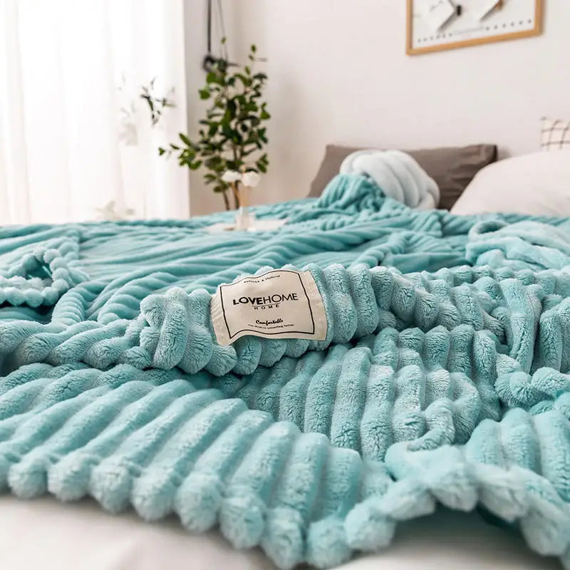 Flanell-Bettdecke – Weiche & Warme Kuscheldecke für Einzel-, Queen- & King-Size-Betten