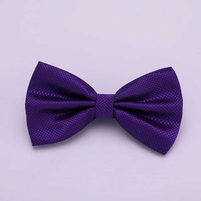 Verstellbare Fliege für Herren & Damen – Mehrfarbige Klassische Fliege | Elegantes Accessoire für Hochzeit, Party & Business Kaufschwan® Dunkellila