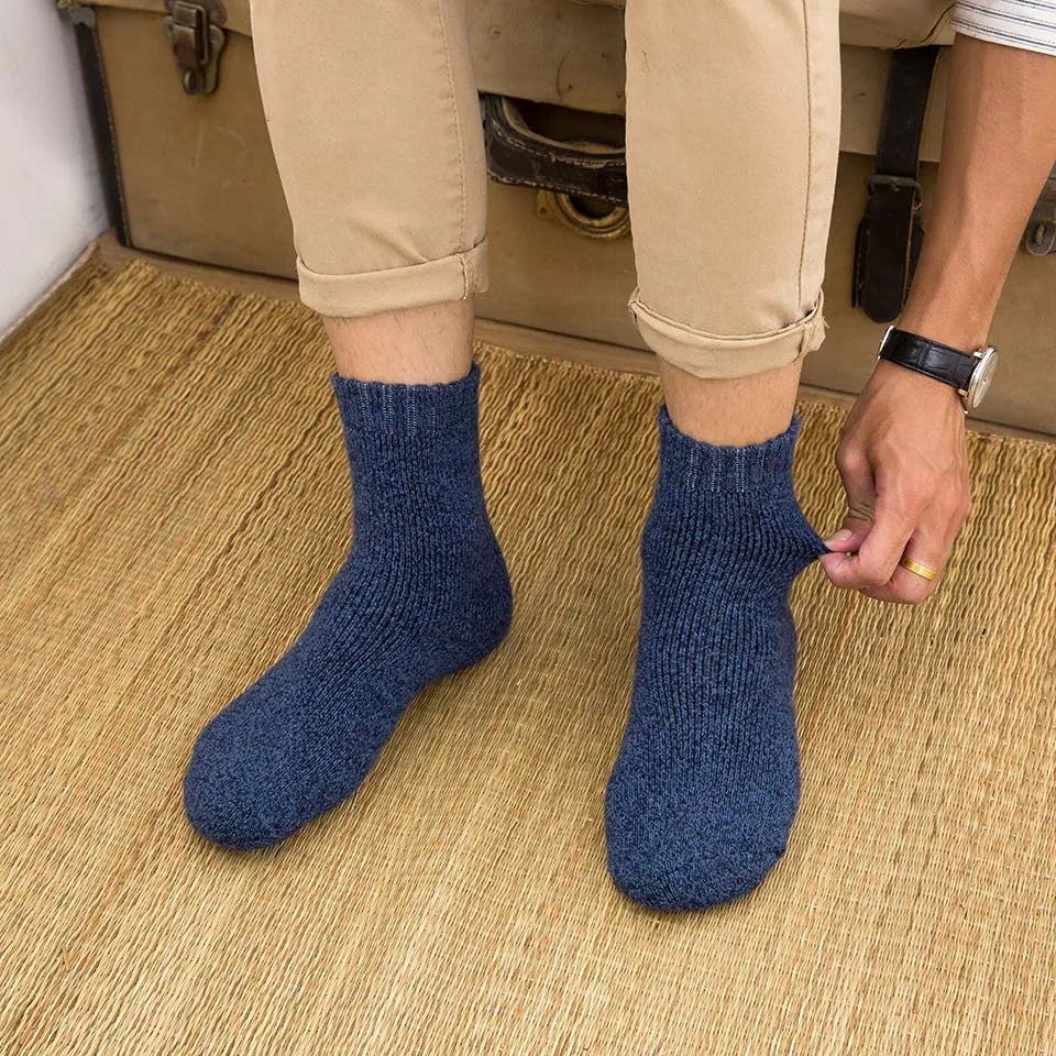 5 Paare Herren Merinowoll-Wintersocken | Extra Dicke Warme Harajuku Retro Schneesocken | Hochwertige Antifrost-Socken Kaufschwan®