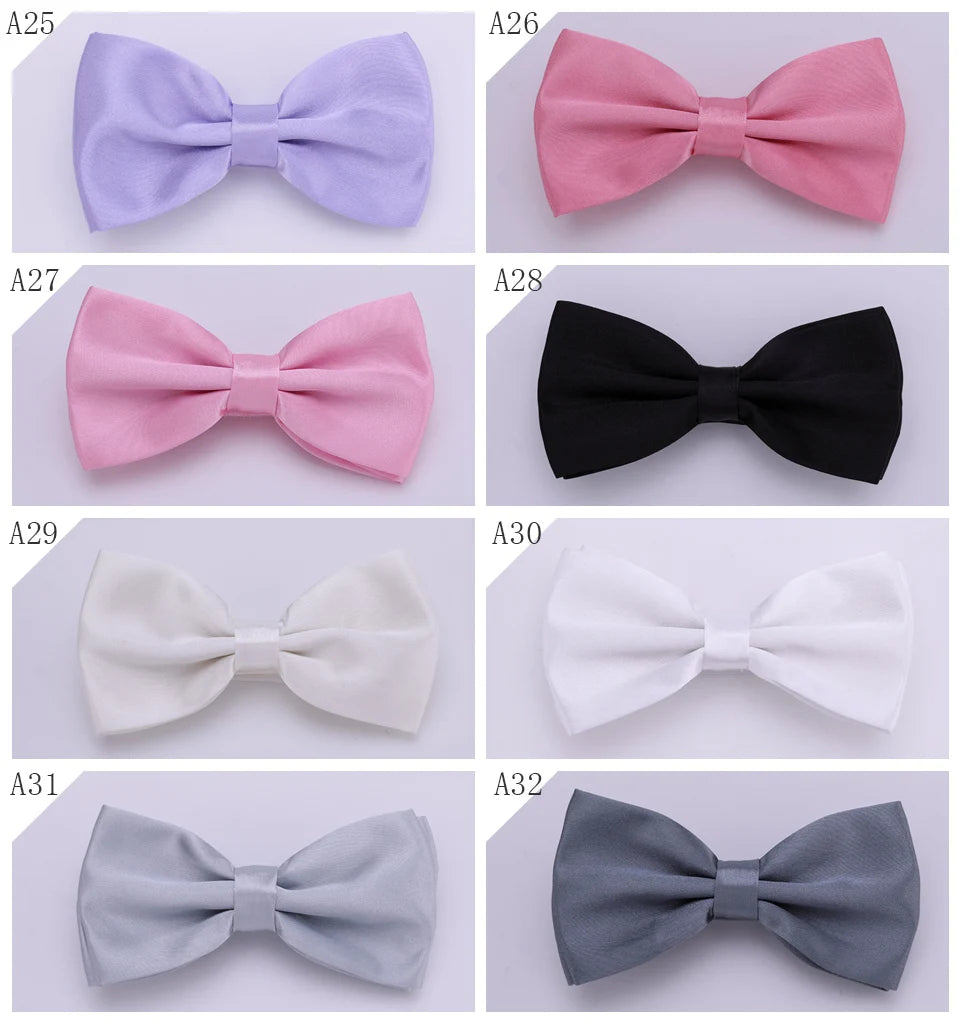 Herren Klassische Fliege – 43 Farben Polyester-Schmetterlingsfliege | Elegantes Accessoire für Anzug, Hochzeit & Party Kaufschwan®