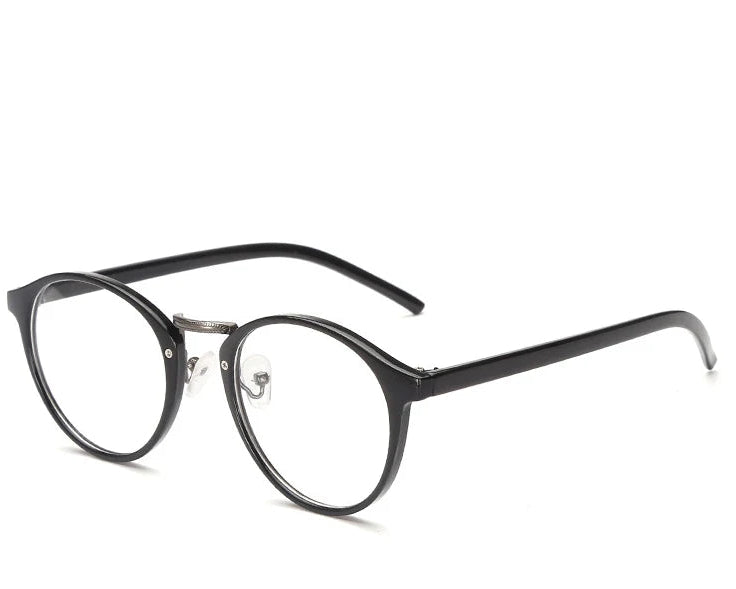 Plain glasses frame computer glasses spectacles round transparent Optical glasses women men eyeglasses frame for female male Kaufschwan® Grau