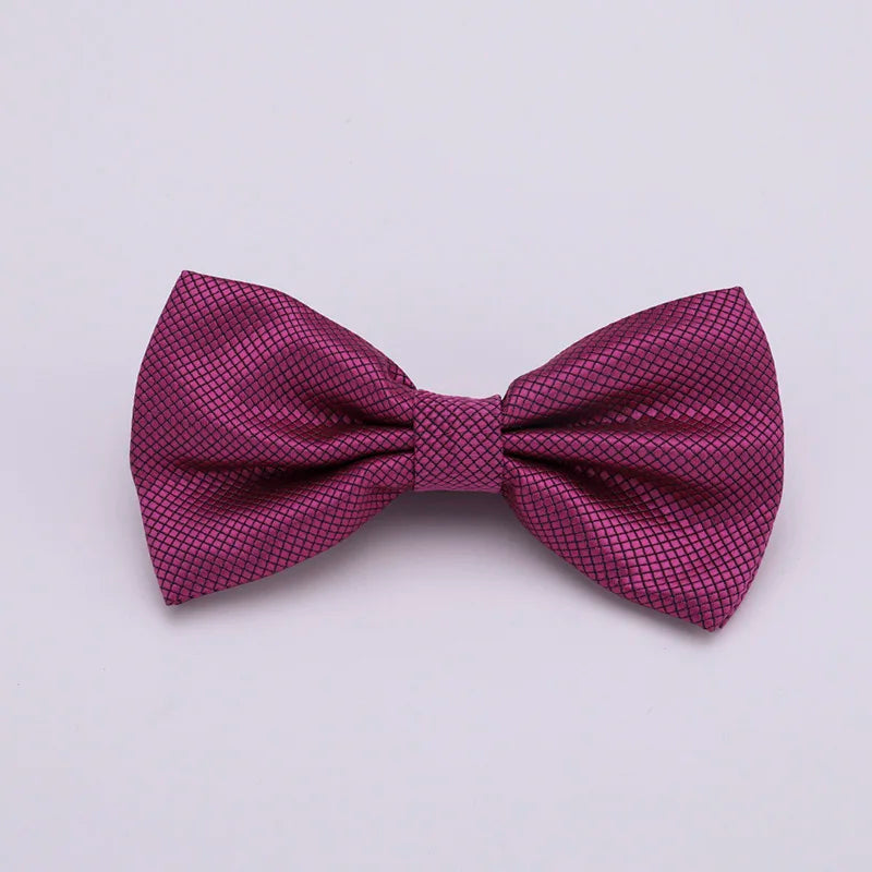 Verstellbare Fliege für Herren & Damen – Mehrfarbige Klassische Fliege | Elegantes Accessoire für Hochzeit, Party & Business Kaufschwan® Magenta