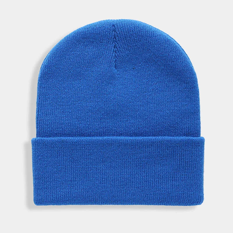 Unisex Strickmütze – Warme Wollmischung Beanie für Damen & Herren | Herbst Winter Skull Cap in 24 Farben Kaufschwan® Seeblau