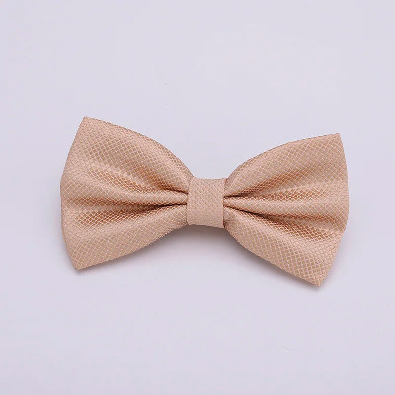 Verstellbare Fliege für Herren & Damen – Mehrfarbige Klassische Fliege | Elegantes Accessoire für Hochzeit, Party & Business Kaufschwan® Beigebraun