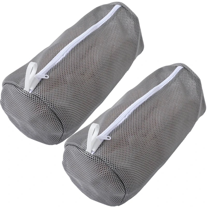 Schuh-Wäschenetz für Waschmaschine – Honigwaben-Mesh Waschbeutel mit Reißverschluss | Schuhreinigungsbeutel für Sneaker & Laufschuhe (39×18cm)