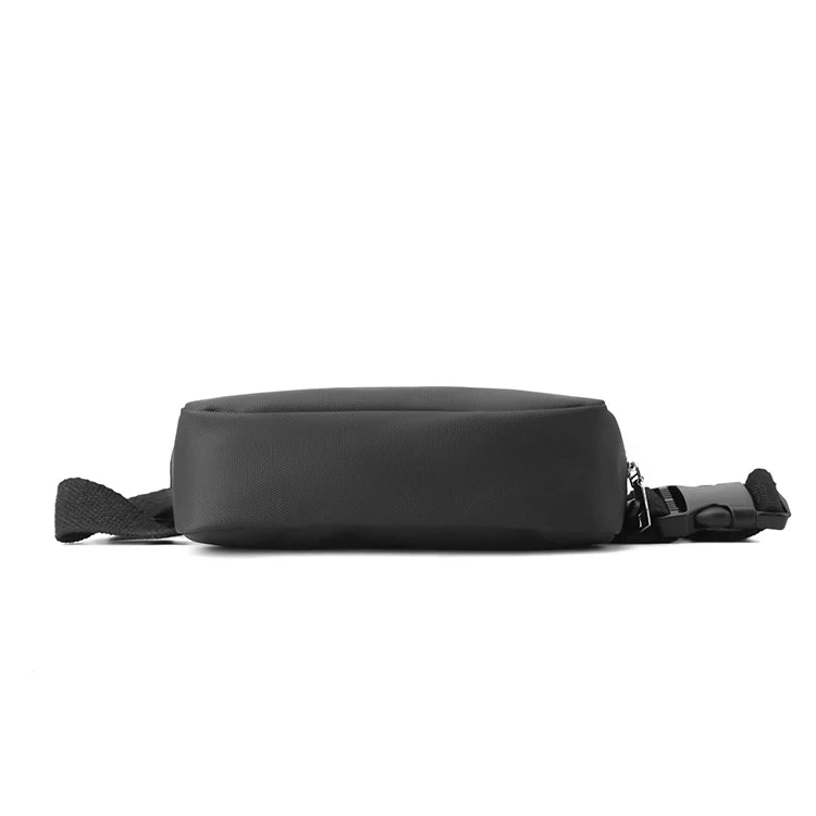 Unisex Schwarze Gürteltasche – Verstellbarer Schultergurt | Outdoor Crossbody Brusttasche, Langlebig & Modisch Kaufschwan®