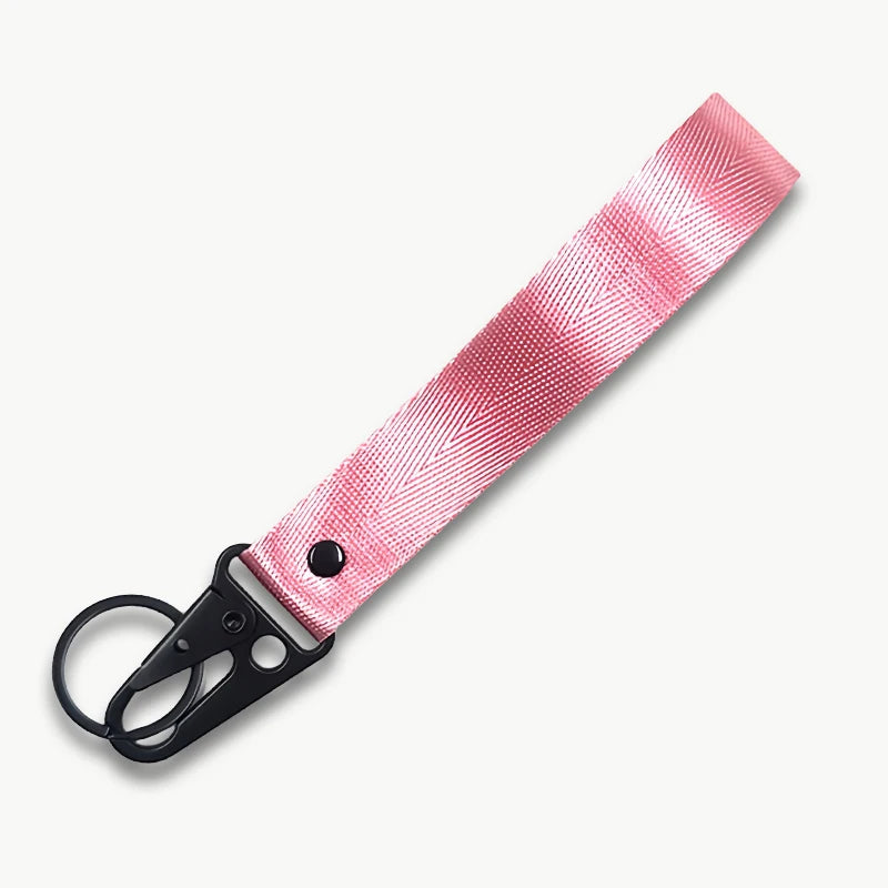 Personalisierter Schlüsselanhänger fürs Handgelenk – Mit eigenem Text oder Logo | Lanyard mit Clip für Auto & Motorrad, Unisex Design