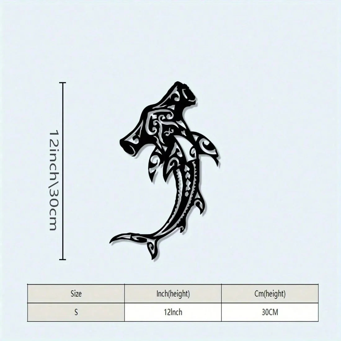 Hammerhai Metall Wandbild – Vintage Rustikale Küsten Dekoration