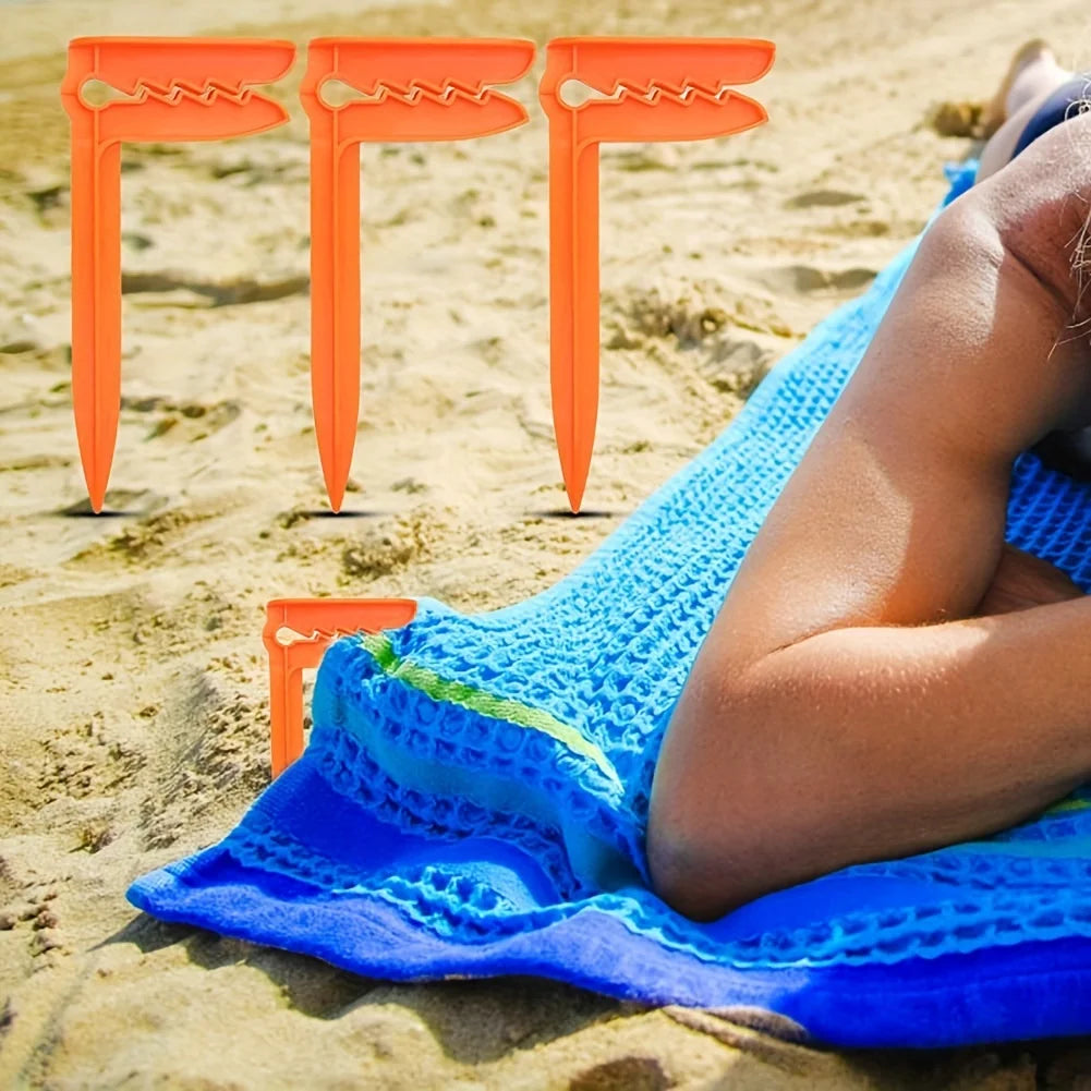 Outdoor Strandtuch- & Picknickdeckenhalter – Windfeste Kunststoff Clips | Decken- & Zeltbefestigung für Camping & Reisen Kaufschwan®