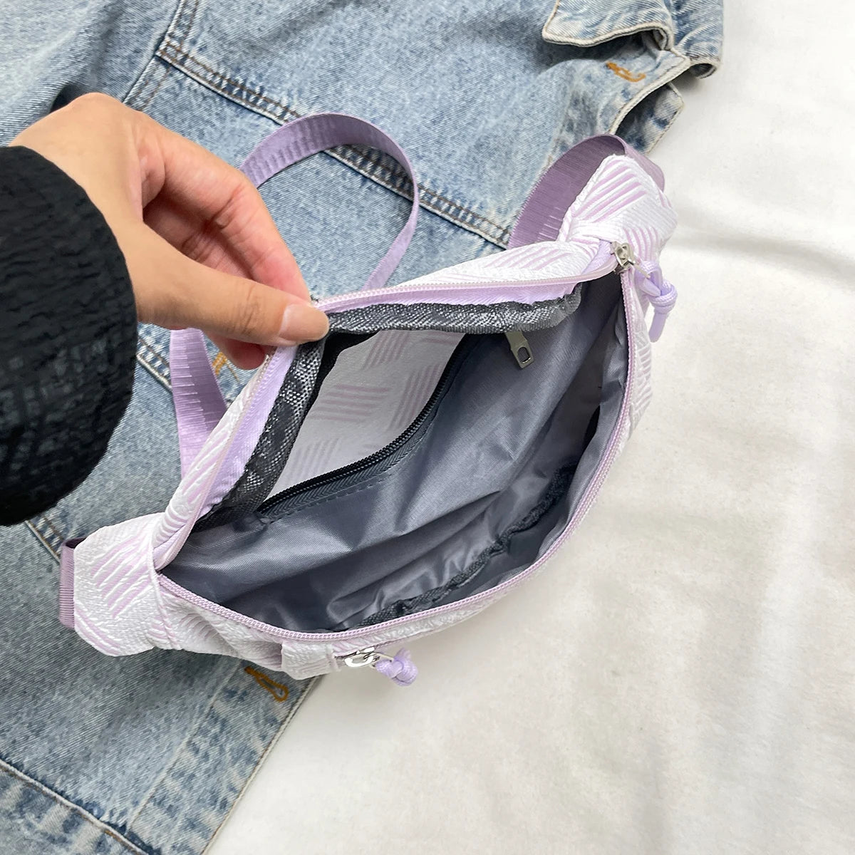 Damen Gürteltasche – Schlichte Nischen Brusttasche | Modische Hüfttasche für Studentinnen & Alltag Kaufschwan®