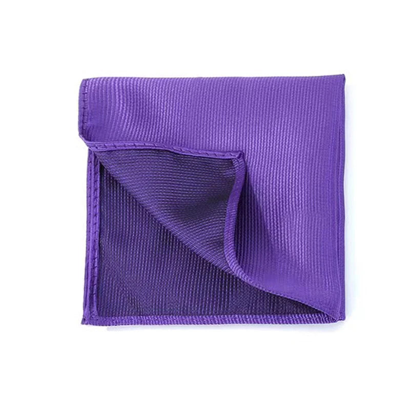 Klassisches Herren Einstecktuch – Mehrfarbig, Einfarbig & Gestreift, Elegantes Business-Accessoire für Anzüge Kaufschwan® Lavendel