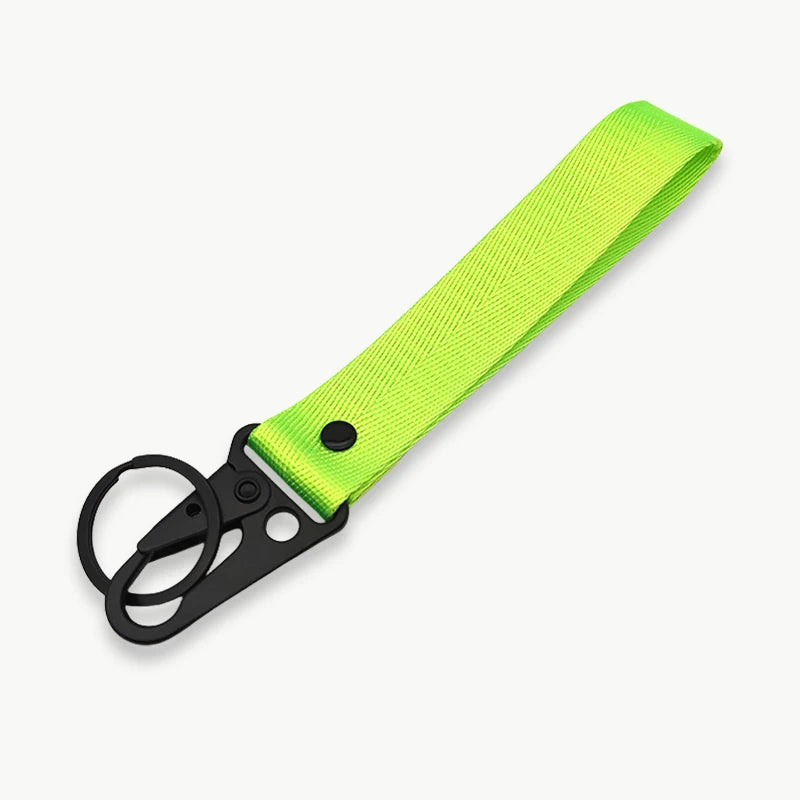 Personalisierter Schlüsselanhänger fürs Handgelenk – Mit eigenem Text oder Logo | Lanyard mit Clip für Auto & Motorrad, Unisex Design