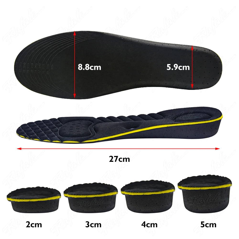 VTHRA Unsichtbare Einlegesohlen mit Höhenverstärkung (2–5cm) | Magnetische Fersenkissen mit Fußgewölbeunterstützung für Damen & Herren Kaufschwan®