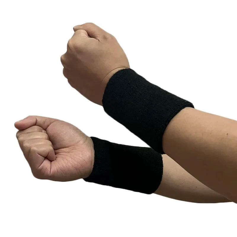 2 Stück Sport Schweißbänder – Schweißabsorbierende Tennis & Fitness Armbänder | Atmungsaktive Elastische Handgelenkbänder für Damen & Herren Kaufschwan®