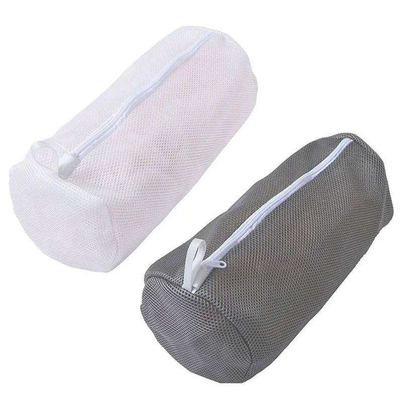 Schuh-Wäschenetz für Waschmaschine – Honigwaben-Mesh Waschbeutel mit Reißverschluss | Schuhreinigungsbeutel für Sneaker & Laufschuhe (39×18cm)