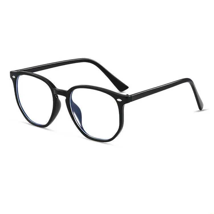 Transparent Computer Glasses Frame Women Men Anti Blue Light polygon square Eyewear Blocking Glasses Optical Spectacle Eyeglass Kaufschwan® black CN