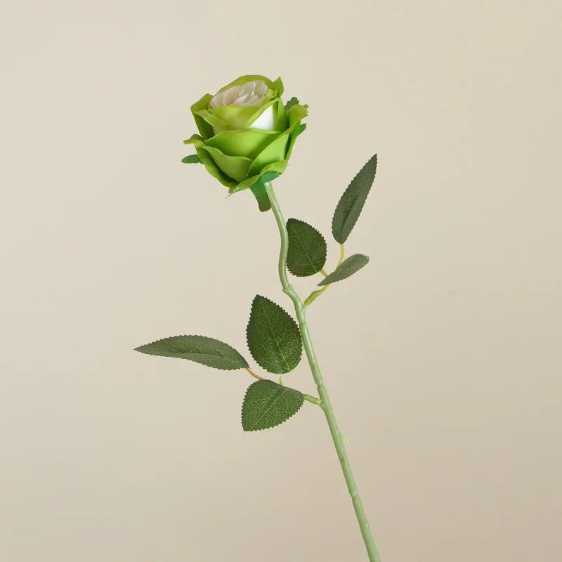 8CM Künstliche Rosen – Plastik Juana Blumenstrauß für Valentinstag, Hochzeit, Wohnzimmer & Esstisch Dekoration