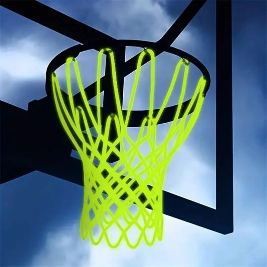 50CM Leuchtendes Basketballnetz – Grünes Fluoreszierendes Glow-in-the-Dark Netz | Selbstleuchtendes Basketballnetz für Kinder & Erwachsene Kaufschwan®