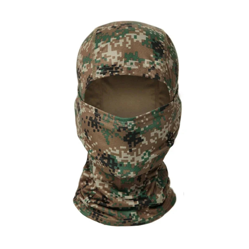 Camouflage Balaclava Mütze – Vollgesichtsmaske für Radfahren, Jagd & Outdoor Sport | Skimaske Motorrad Helm Unterziehmütze