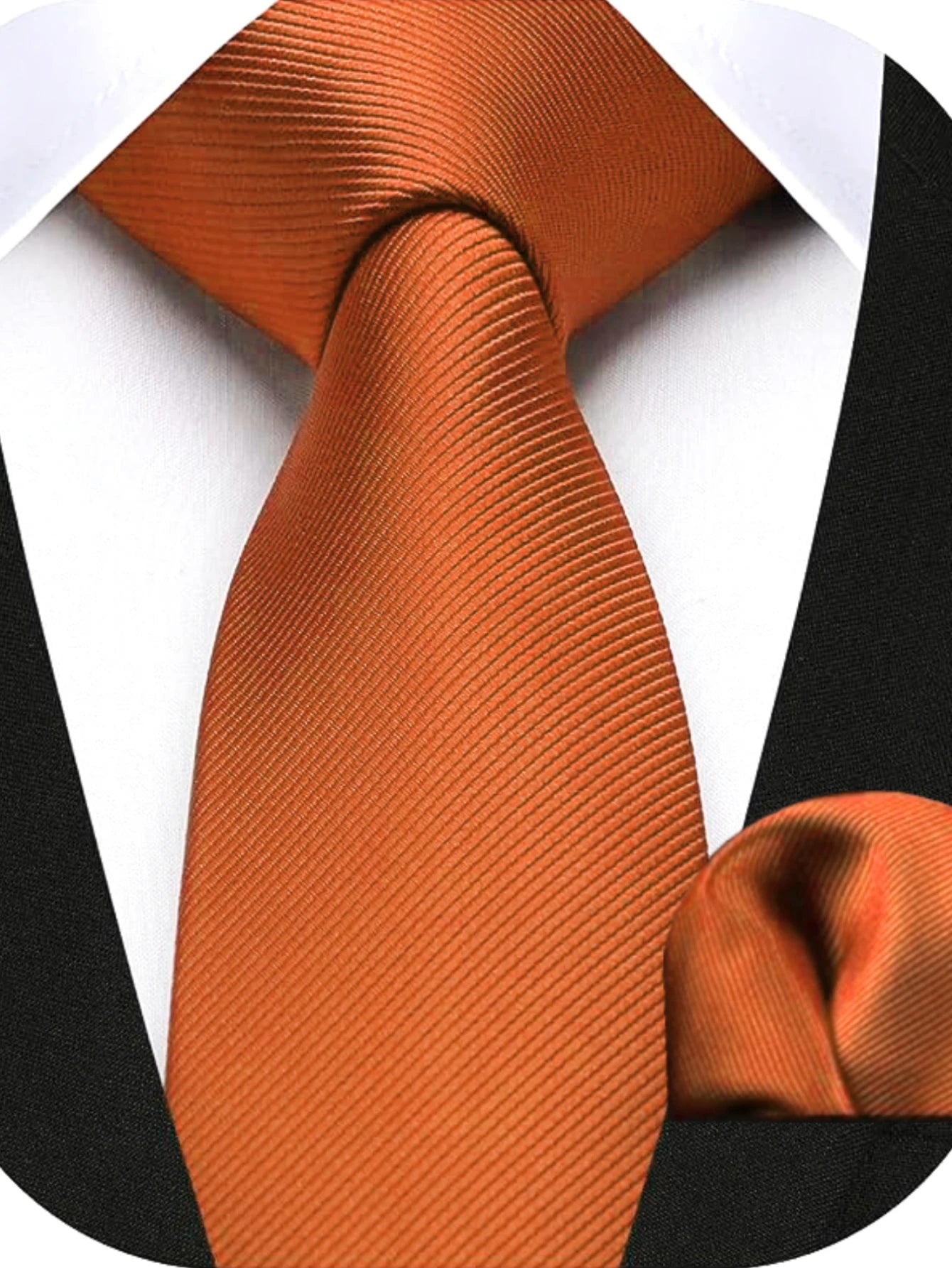 Herren Seidenkrawatten-Set – 6 cm Schmale Krawatte mit Passendem Einstecktuch | Elegantes Geschenk für Hochzeit, Business & Formelle Anlässe Kaufschwan®