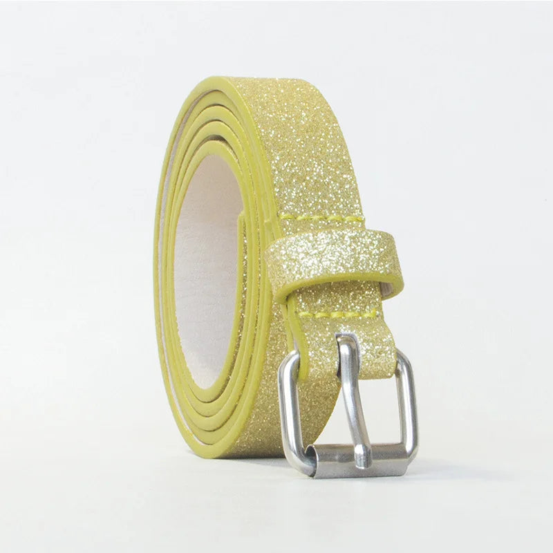 Glitzer Gürtel – Personalisierter Glänzender Damen Gürtel | Auffälliges Sommeraccessoire für Partys & Streetwear