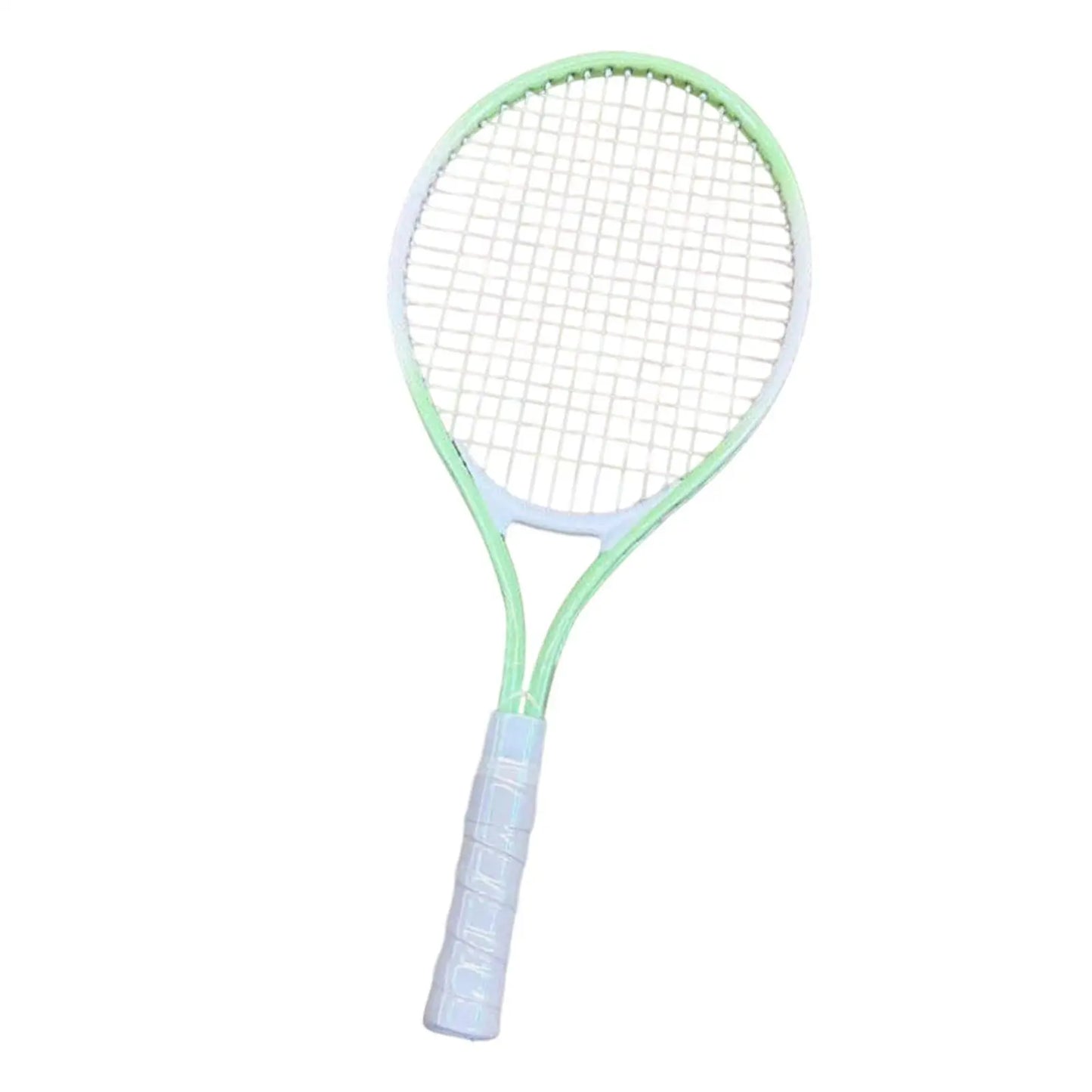 Tennis Schläger – Robuster Tennisschläger mit Hochfesten Nylon-Saiten | Praktisches Tennis Equipment für Park, Garten & Freizeitspiele Kaufschwan® Grün Weiß