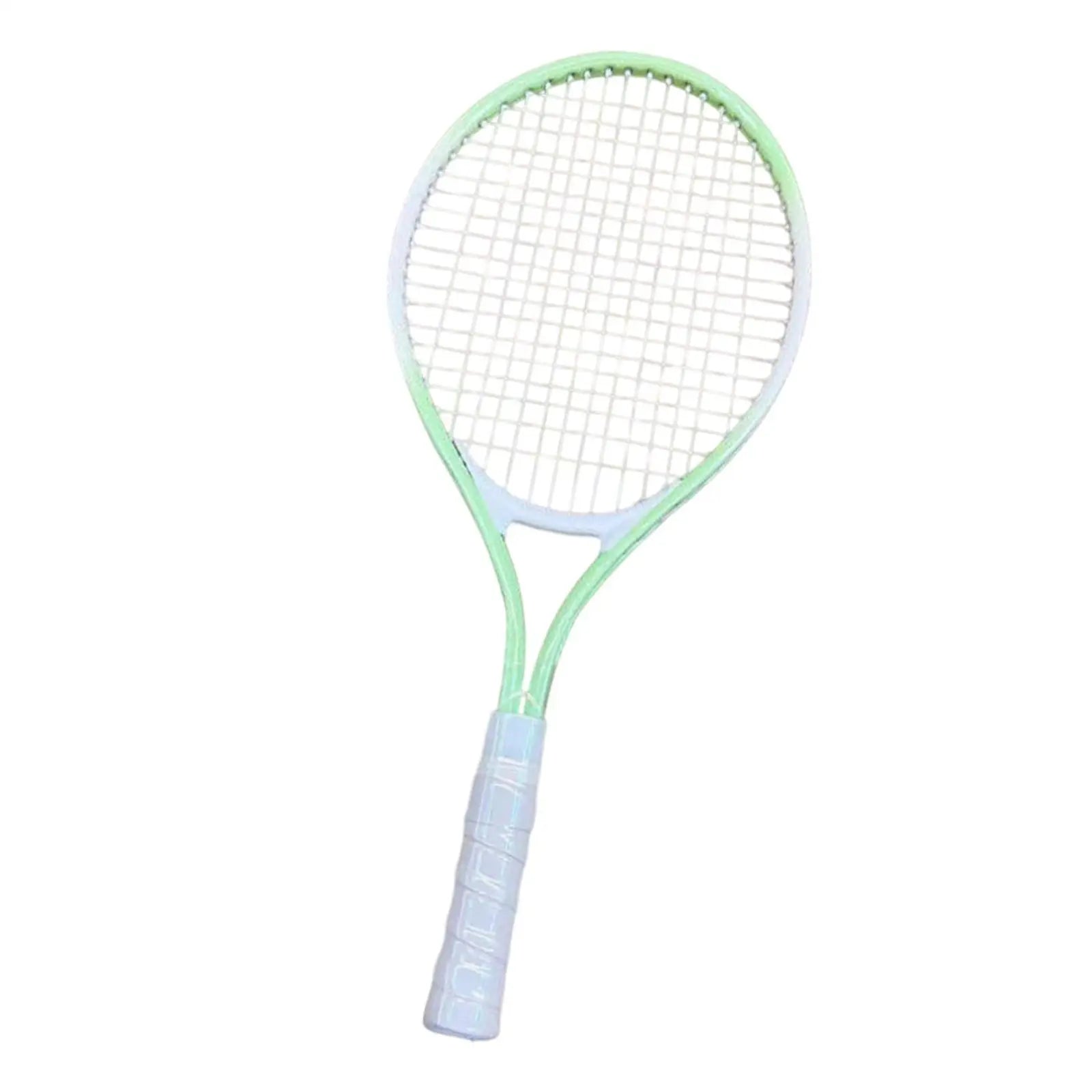 Tennis Schläger – Robuster Tennisschläger mit Hochfesten Nylon-Saiten | Praktisches Tennis Equipment für Park, Garten & Freizeitspiele Kaufschwan® Grün Weiß
