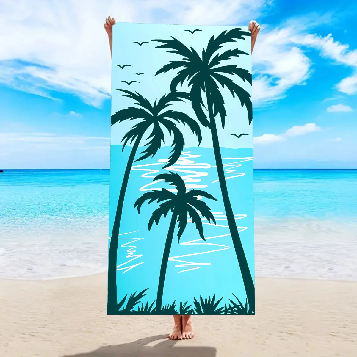 Ultrafeines Mikrofaser Strandtuch – Schnell Trocknend & Saugfähig | Multifunktionales Handtuch für Schwimmen, Yoga, Reisen & Camping