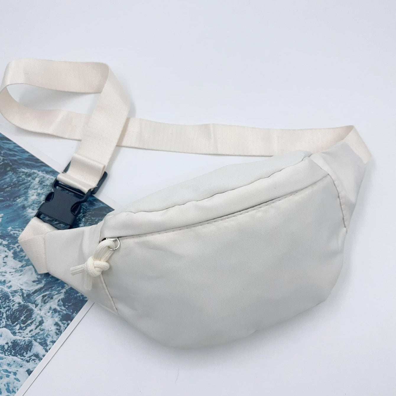 Unisex Gürteltasche – Crossbody Brusttasche & Sling Bag | Reise Hüfttasche, Outdoor Sport Messenger & Schultertasche Kaufschwan® Weiß