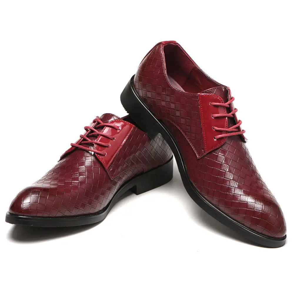 Herren Schnürschuhe Herbst/Winter – Elegante Spitzleder-Businessschuhe | Formelle Schuhe für Büro, Party & Feier zum Günstigen Preis Kaufschwan®