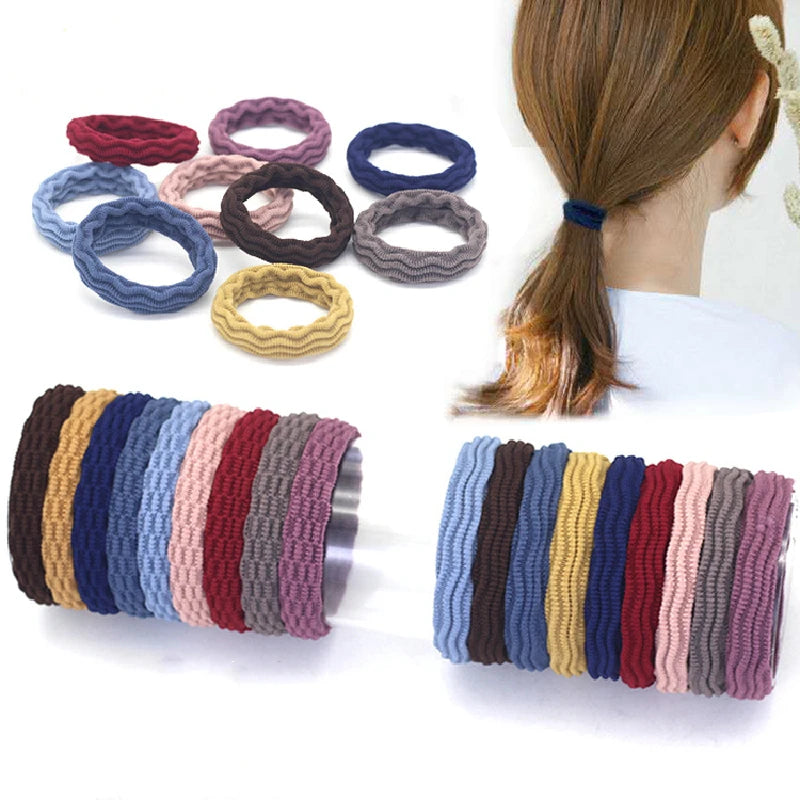 20 Stück Hoch-Elastische Modische Haargummis | Jacquard-Muster Haarbänder | Stilvolle Damen Haaraccessoires Kaufschwan®