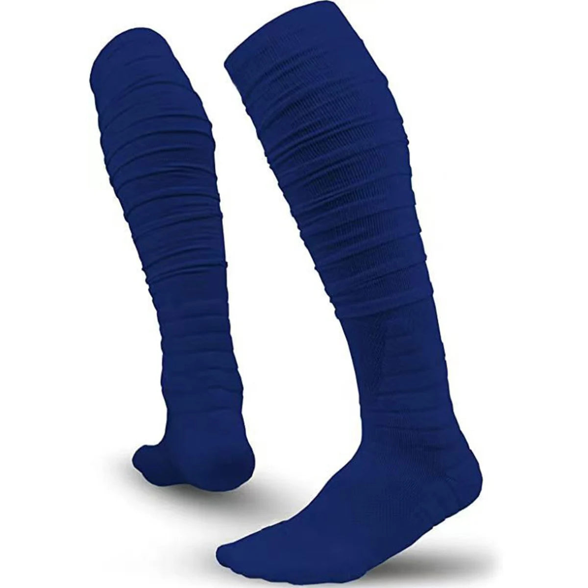 1 Paar Scrunch Fußballsocken – Rutschfeste Extra Lange Sportsocken für Herren | Fußball, Rugby & Training Kaufschwan® Blau