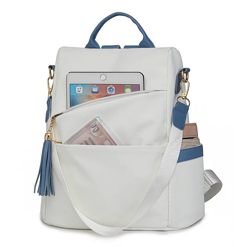 Damen Rucksack Mode | Wasserdicht Weiches Leder Schul- & Reiserucksack