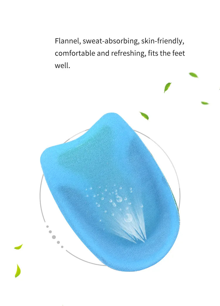 Silikon Gel Sport Einlegesohlen | Rutschfeste Orthopädische Schuhsohlen mit Stoßdämpfung & Fußmassage für Damen und Herren Kaufschwan®