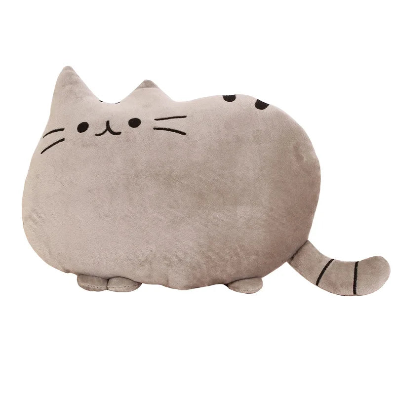 Kreatives Heimdekor Sofa- & Nachttischkissen | Meow Star Kissen | Großes Katzen Cartoon Keks Kissen Kaufschwan® Grau 40X30cm
