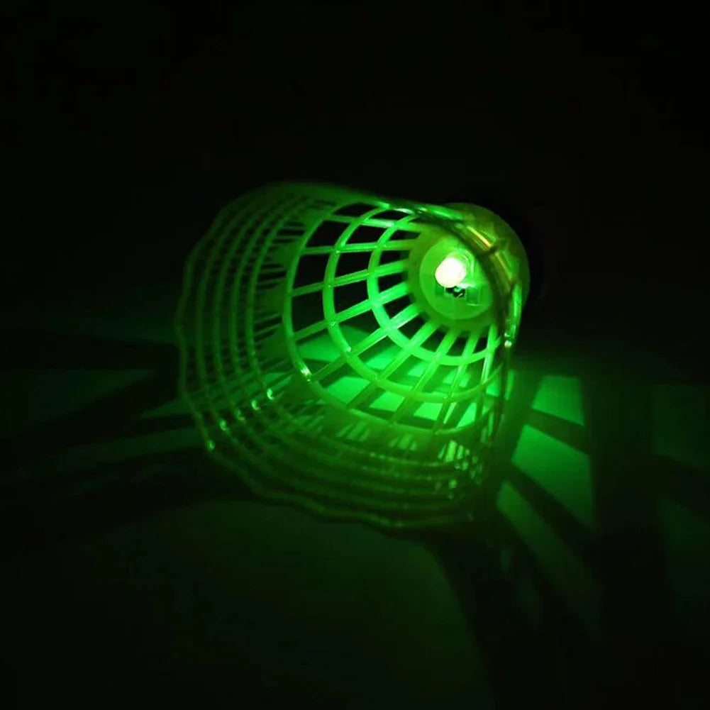 6 Stück LED Leucht Federbälle – Farbige Leuchtende Badmintonbälle für Indoor & Outdoor Spiele Kaufschwan®